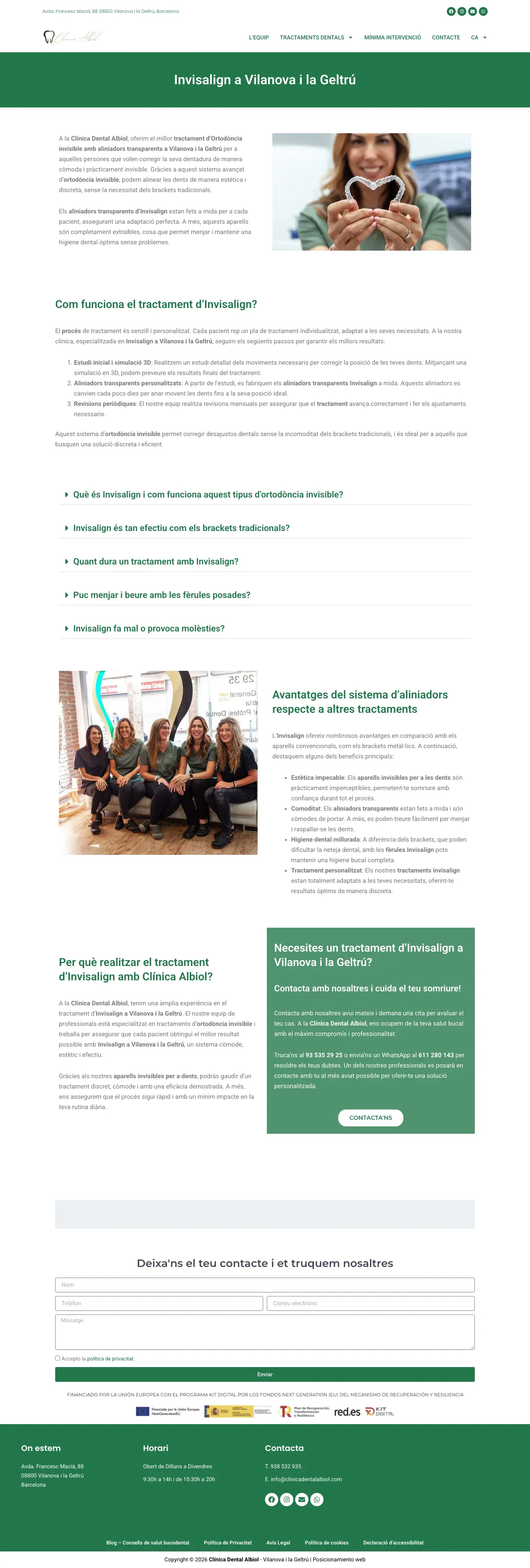 Clínica Dental Albiol · clinicadentalalbiol.com/invisalign-vilanova-clinica-albiol