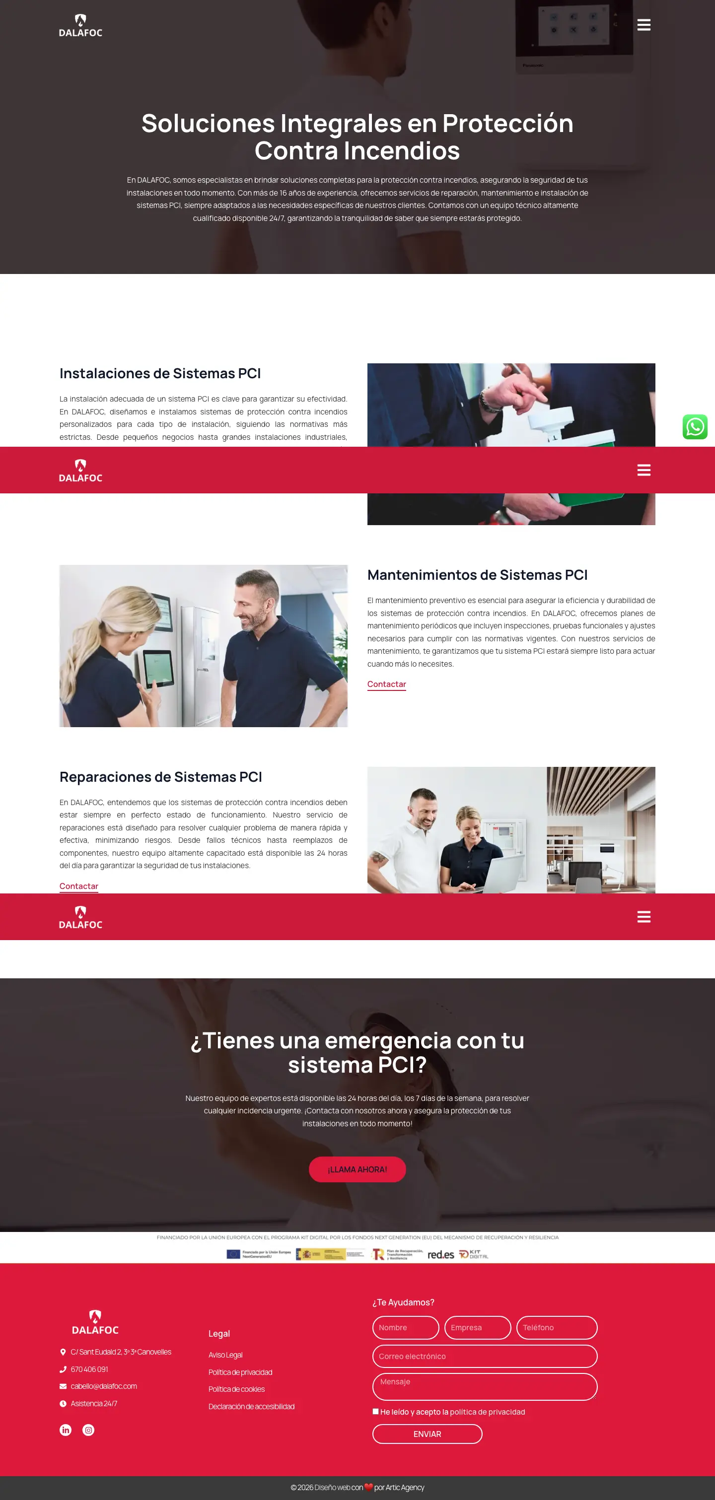 Dalafoc · dalafoc.com/sistemas-pci