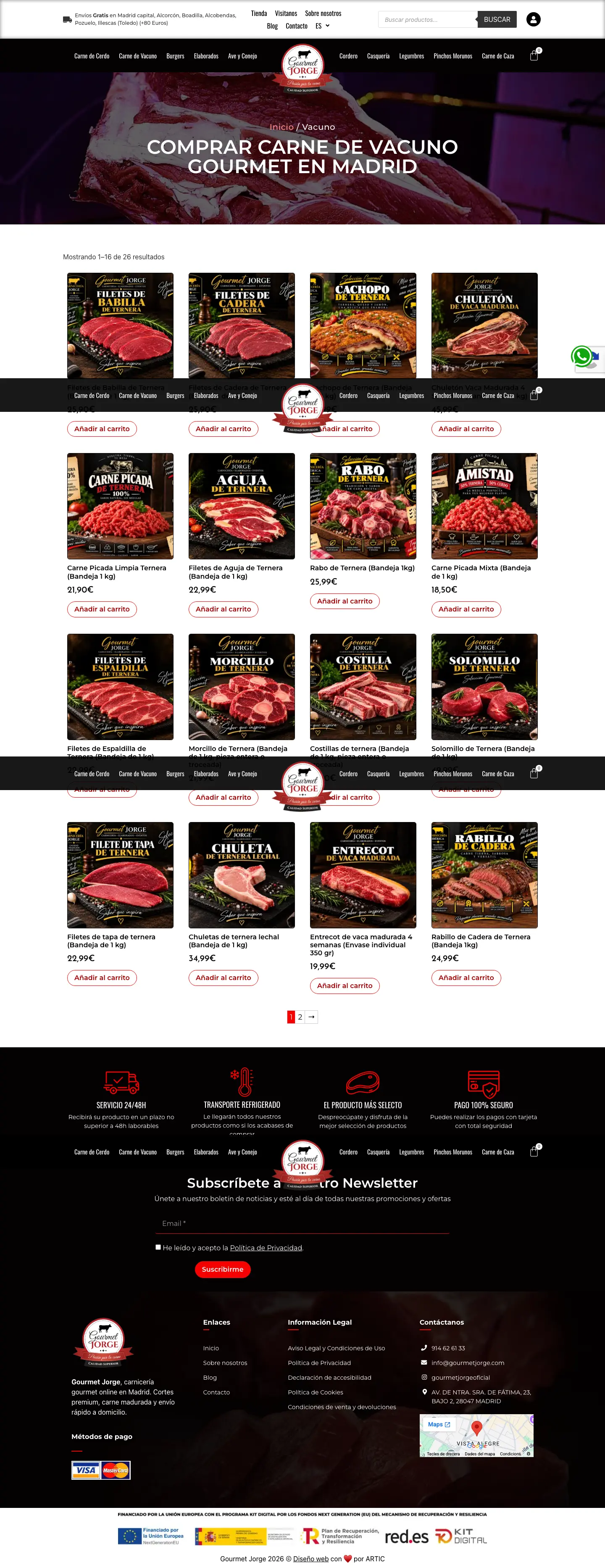 Gourmet Jorge · gourmetjorge.com/comprar-vacuno