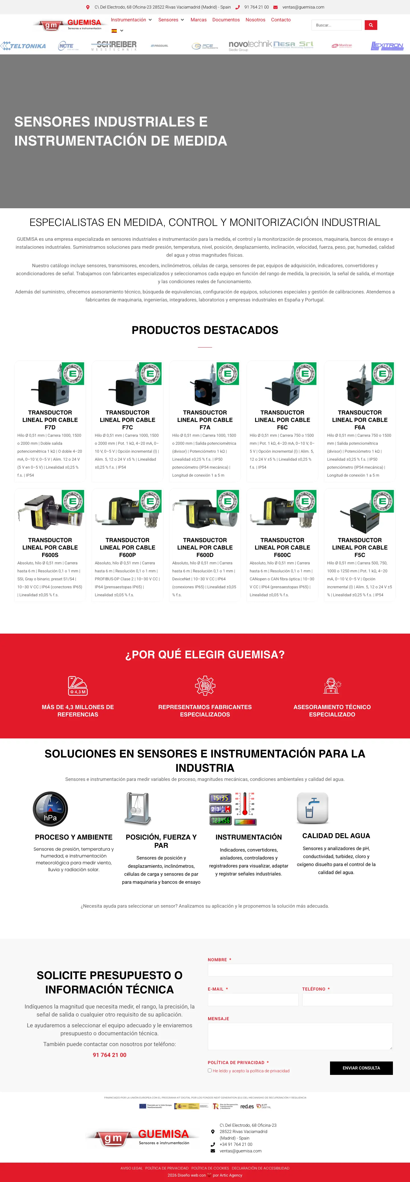 The new guemisa.es: technical catalogue, brands and contact on an up-to-date website.
