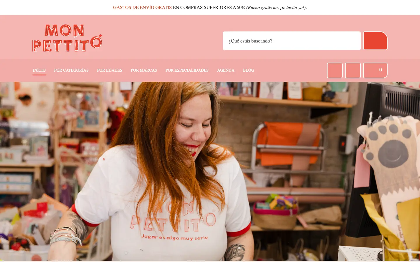 The previous website (2025): a recognisable brand, but no online shop structure.