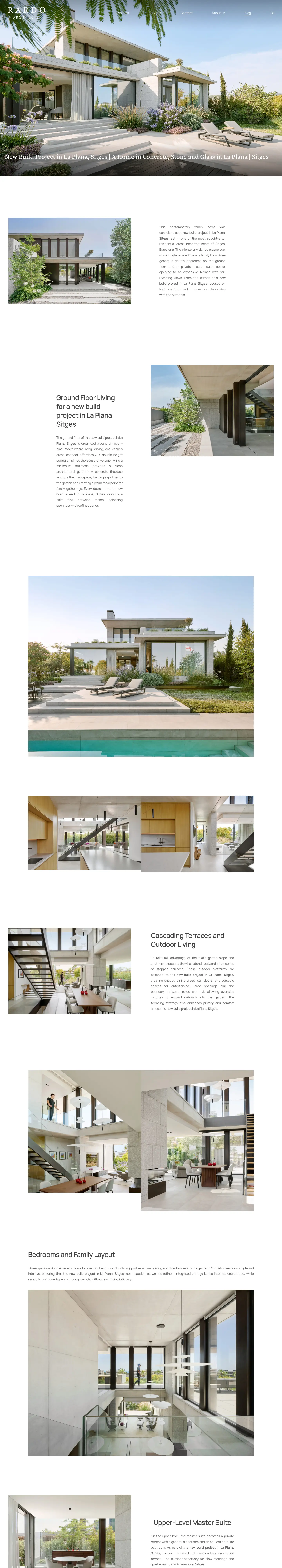 RARDO Architects · rardo-architects.com/projects/a-terraced-villa-in-la-plana-sitges