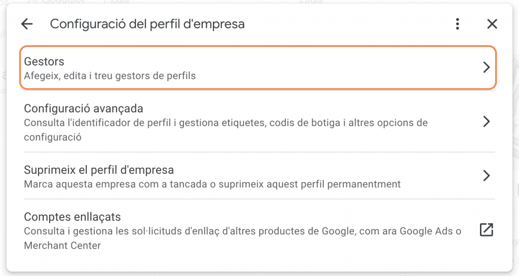 gestion usuarios google my business Cómo compartir una página de Google My Business