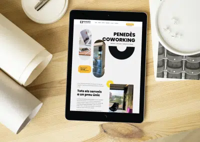 Penedès Coworking: Rebranding, diseño web y redes