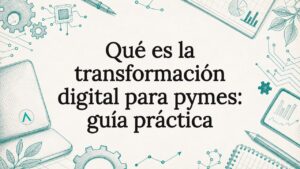 Imagen decorativa para el encabezado sobre transformación digital