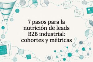 Tarjeta ilustrada sobre la nutrición de leads B2B