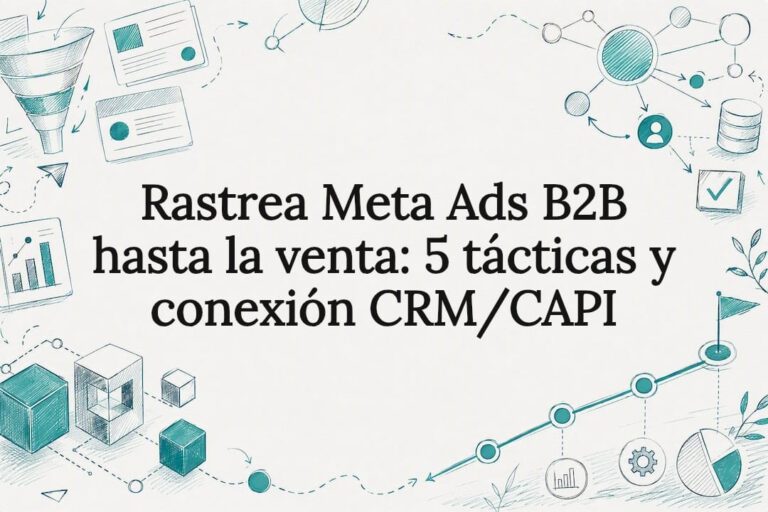 Tarjeta ilustrativa sobre Meta Ads y CRM