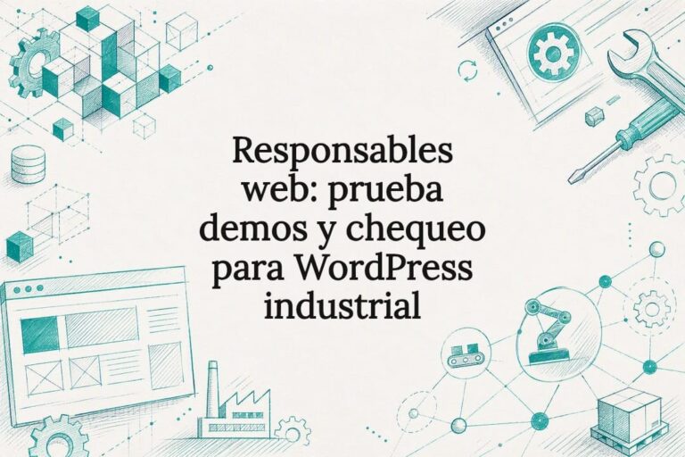 Illustrated card about WordPress for the industry