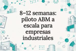 Targeta il·lustrada referent a l'estratègia ABM industrial