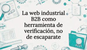 Targeta il·lustrativa sobre verificació web industrial