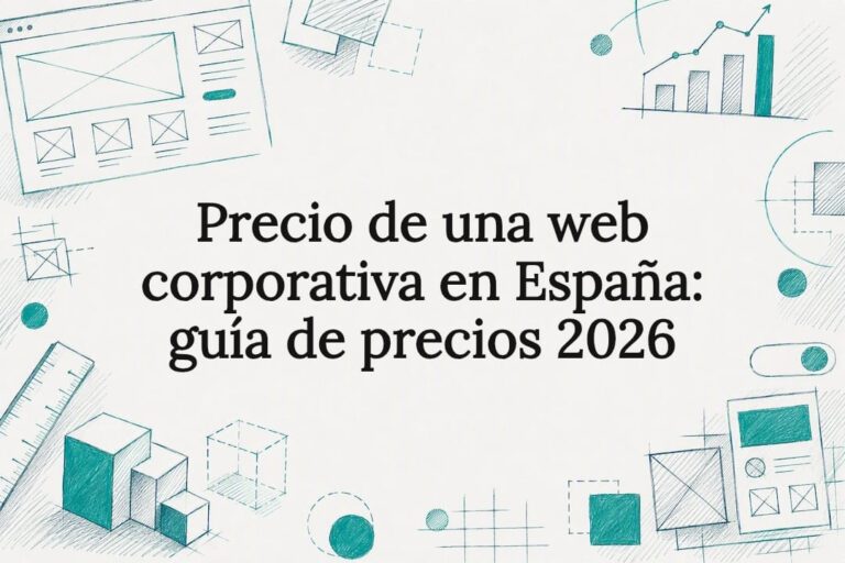 Targeta il·lustrativa sobre tarifes de llocs web corporatius
